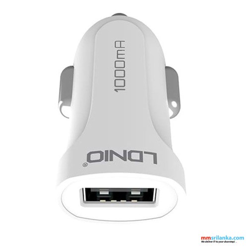 LDNIO DL-C17 Lightning USB Car Charger (6M)